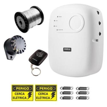 Imagem de Kit Cerca Elétrica Intelbras ELC 5001 com Alarme, Fio Aço e Acessórios