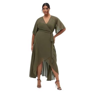 Imagem de City Chic Vestido feminino plus size - Lovers Lane, Floresta verde, 58