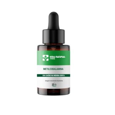 Imagem de Vida Natural Vitamina B12 Metilcobalamina 1mg Sublingual em Gotas 20ml Suplemento Alta Absorção