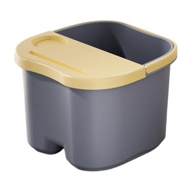 Imagem de Kokiya Bacia para pedicure, banheira de imersão resistente com alça, para mulheres e homens, imersão dos pés, unhas dos pés e tornozelos, pedicure em casa, Azul