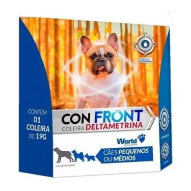 Imagem de Coleira Anti Pulgas e Carrapatos Deltametrina Confront 19gr 48cm - Wor