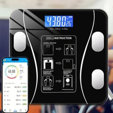 Imagem de Balança Bluetooth com Bioimpedância 140 kg  Saúde e Fit - TOP RIO