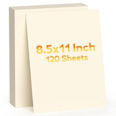 Imagem de 120 folhas de cartolina creme