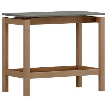 Imagem de Mesa Lateral Para Sala De Estar Retangular Esdras F06 Oak Ferrolack - Lyam Decor