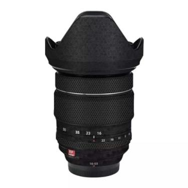 Imagem de XF 16-55 Película adesiva para lente de câmera Fujifilm XF 16-55 mm F2.8 revestimento protetor de vinil (favo de mel preto)