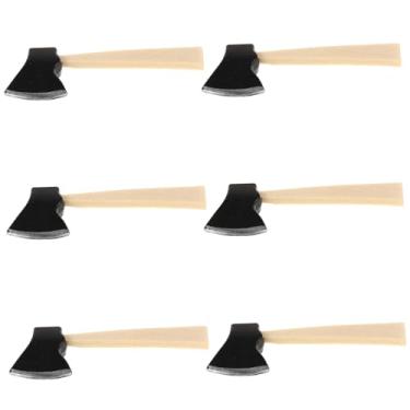 Imagem de HEALSOPTHY Precision Crafted Mini Axe for Dollhouse Garden Play 6pcs Toy Tools Set and for Boys and Girls