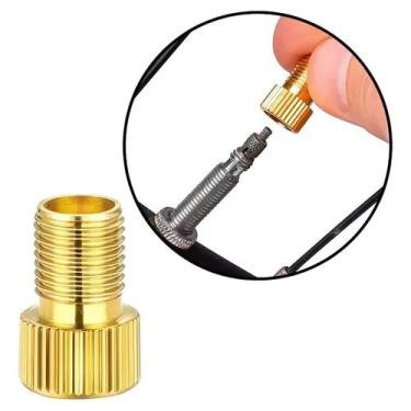 Imagem de Bico Adaptador Valvula Presta Fino Para Grosso Schrader Alumínio - Sto