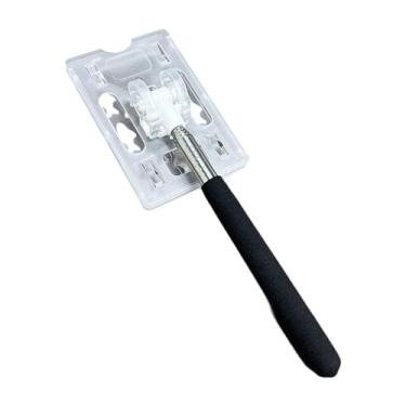 Imagem de MotiveTech Porta-cartão de Garagem Telescópico, Suporte de Estacionamento, Poste de Estacionamento, Poste de Pedágio, Claro, Tamanho real