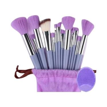 Imagem de Conjunto Profissional de Pincel de Maquiagem - Macio para Base, Pó e S