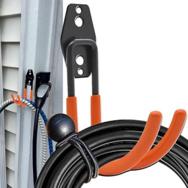 Imagem de Ecotome Suporte de carregador Tesla suporte de parede para carregador EV, organizador de cabos de carregamento Tesla J1772 J-Hook para todos os organizadores de conectores móveis de veículos elétricos