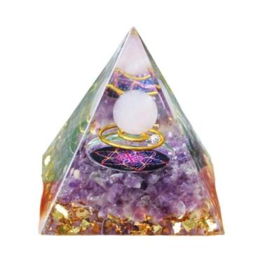 Imagem de Pirâmide de Orgonite Ametista - Reiki, Cura e Equilíbrio dos Chakras, 