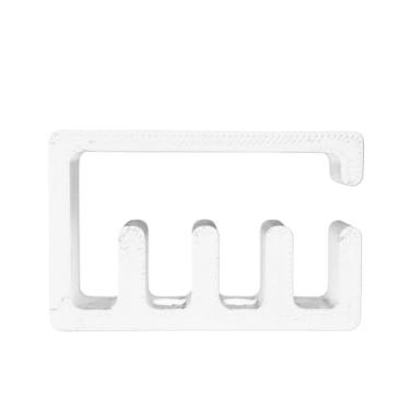 Imagem de Organizador de Cabos e Fios Mesa Passa Fio Escritorio(Branco,Kit com Cinco Unidades)