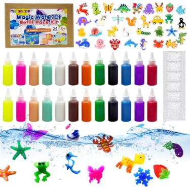 Imagem de Magic Water Elf Toy Kit Refil, Aqua Fairy Water Gel Refil, Waters Pets, DIY Kit de artesanato de verão DIY, presentes de aniversário e lembrancinhas de festa para meninos e meninas (24 frascos: 12