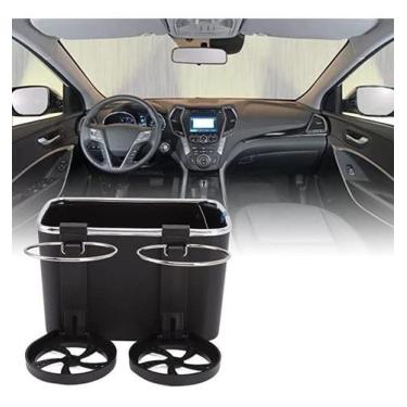 Imagem de Caixa D Acessorio Porta Lenços Copo Garrafa Para Carro Preto - Sou Mai