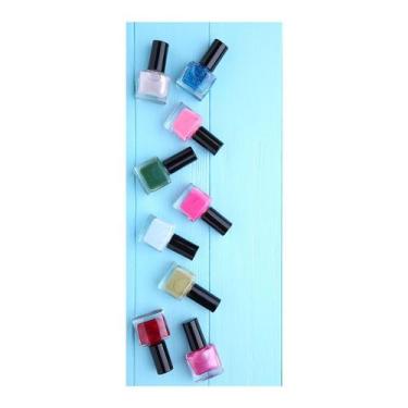 Imagem de Adesivo Decorativo de Porta - Salão de Beleza - Esmaltes - 2181cnpt - 