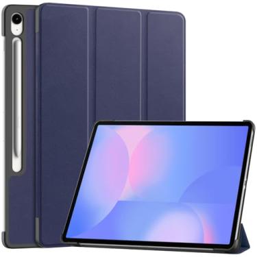 Imagem de Kepuch Custer Capas para Samsung Galaxy Tab S10 FE+ (FE Plus) 13.1" X620 X626B,Couro-PU Bolsas Estojos - Azul