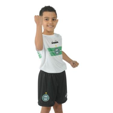 Imagem de Kit Coritiba Torcedor Oficial Infantil Branco e Verde-Unissex