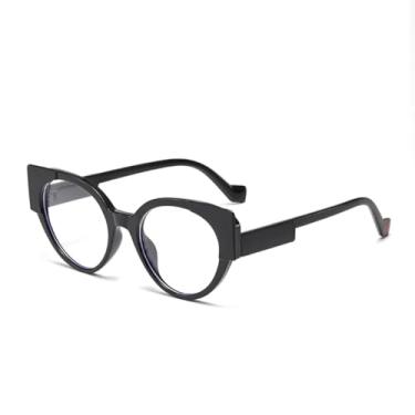 Imagem de VFDHN Óculos de sol coloridos retrô fashion feminino masculino clássico vintage uv400 para áreas externas (preto transparente)