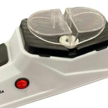 Imagem de Amolador Afiador Elétrico de Facas e Tesouras Bivolt - Branca - GLOBAL