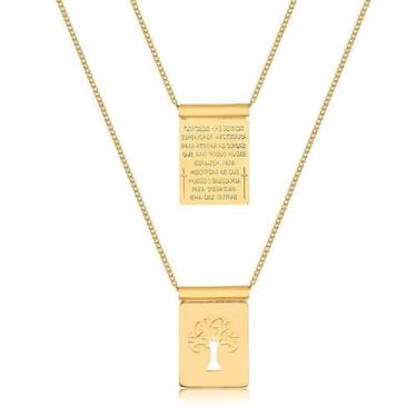 Imagem de Escapulário Árvore Da Vida Folheado A Ouro - Radhau Joias, Único, Dour