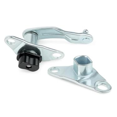 Imagem de Dobradiça de cilindro de suporte de porta traseira, lado do motorista (LH) e lado Paasenger (RH) 66102-0C021; 66101-0C020 compatível com Toyota Tundra 2007-2021 - Bucha de dobradiça de alumínio para