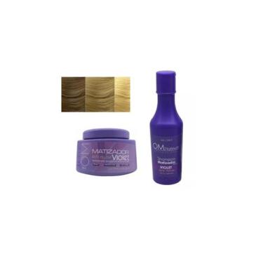 Imagem de Pacote de cuidados com o cabelo Violet Shampoo 450ml e creme tonifican