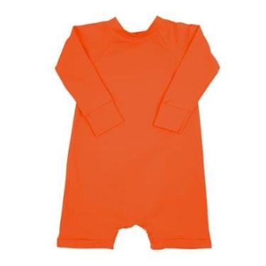 Imagem de Macaquinho Praia Bebê e Infantil Proteção UV Laranja Pitanga Concuca-Unissex