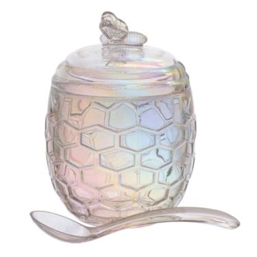 Imagem de Haüskraft -Açucareiro com Colher de vidro Bee Transparente 230ml