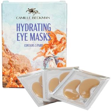 Imagem de Camille Beckman Máscaras hidratantes de colágeno e alfarroba sob os olhos, fórmula de bloqueio de umidade com ácido hialurônico, conjunto de 3 pares