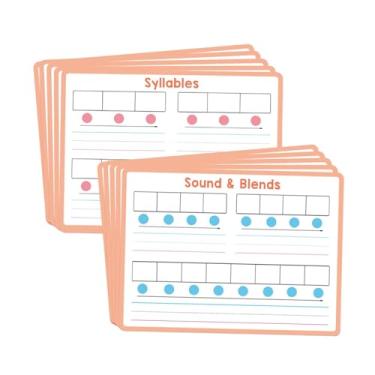 Imagem de Esquirla 10 folhas de quadro branco para quadro branco pequeno, jogos de fala, misturas de sons para material escolar primário, itens indispensáveis ​​para