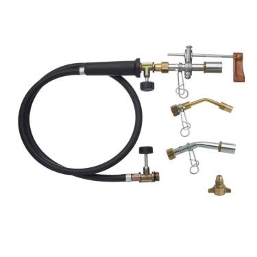 Imagem de 2X Macarico Solda Glp Kit Completo 3 Bicos + Adaptador P13