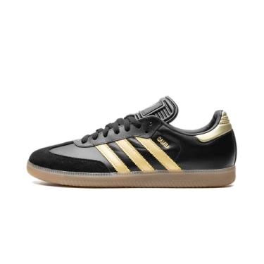 Imagem de adidas Tênis de futebol masculino Samba Indoor, Preto/dourado, 42