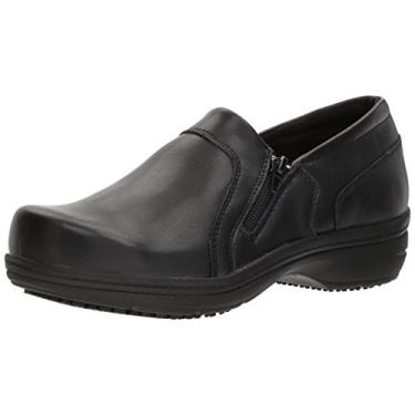 Imagem de Easy Works Sapatos femininos Bentley antiderrapantes macios para trabalho de segurança casual - preto, Preto, 7 X-Wide