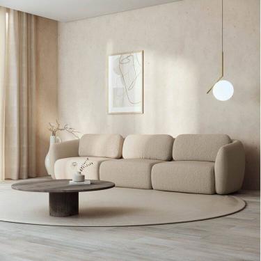 Imagem de Conjunto Sofá Orla 3 Lugares 1 Esquerdo 1 Central 1 Direito Cabecasa MadeiraMadeira Areia