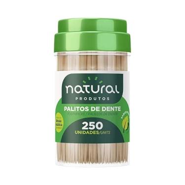 Imagem de 30 POTES PALITO DE DENTE MENTA - BAMBU RESISTENTE PALITEIRO