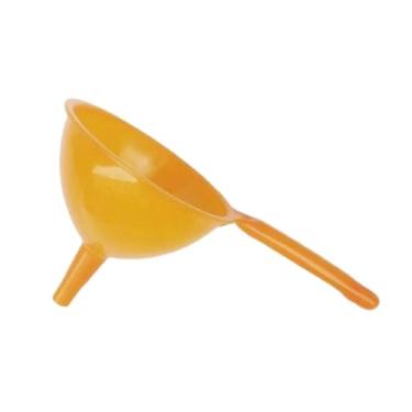 Imagem de Bothyi Funil de cozinha, ferramenta de transferência para cozinhar, fácil de limpar, portátil, versátil, boca larga para óleo, sala de jantar, bar, Laranja