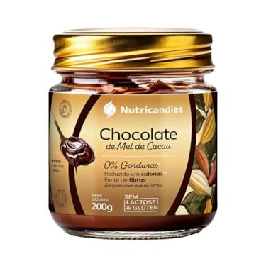 Imagem de Chocolate Zero Gordura Nutricandies 100% Natural com Mel de Cacau e Maçã – Rico em Fibras, Vitaminas e Minerais, Apenas 37 Calorias por Porção