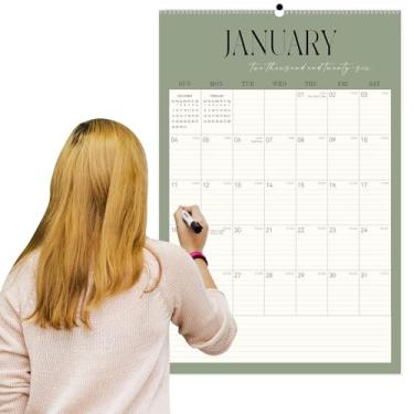 Imagem de GuassLee Calendário de parede extragrande 2026-69 cm x 76 cm Vertical Jumbo Desktop/Calendário de parede de janeiro de 2026 a junho de 2027, Agenda suspensa de 18 meses com data juliana para