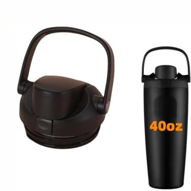 Imagem de Tampa de substituição compatível com garrafa de água Owala FreeSip Sway de 850 g 1134 g (preta, para Owala Sway 1,134 g)