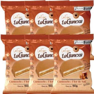 Imagem de Kit 6 Alfajor La Fajor de Caramelo e Flor de Sal Proteico 50g - La Ganexa
