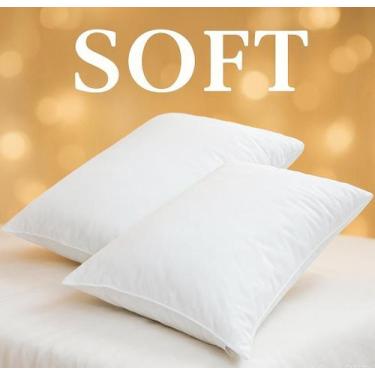 Imagem de Travesseiro Soft Alto de Fibra e Espuma - Ortofllex Fabricação Brasil