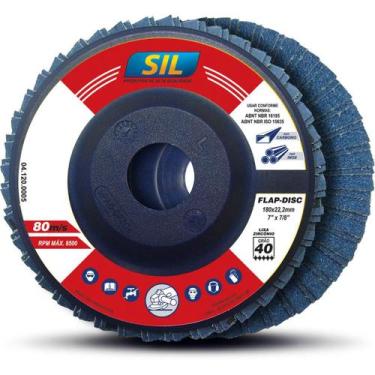Imagem de Disco Flap Desbaste 7"x7/8" Grão 40 Sil Abrasivos