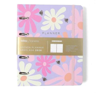 Imagem de Agenda Planner 2026 Argolado Melissa Notas A5 Color Bloomy - Cicero
