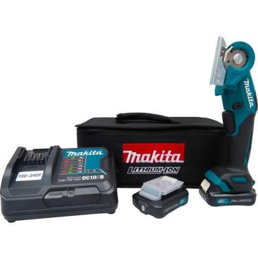 Imagem de Multicortadora Sem Fio 12V Com 2 Baterias Carregador Disco E Bolsa Cp100dsae Makita