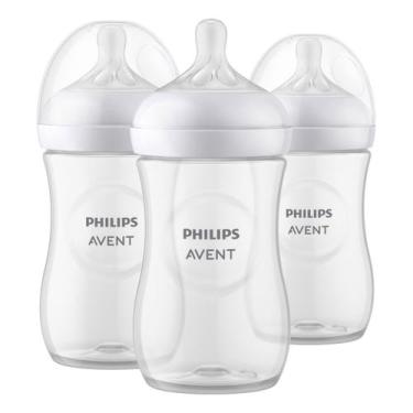 Imagem de Kit Triplo Mamadeira Petala 3.0 Transparente 260ml SCY903/03 Philips A