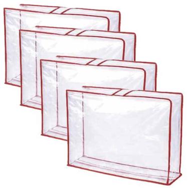 Imagem de Kit com 4 Organizador de Roupas Multiuso Porta Roupas de Cama Frio Bri