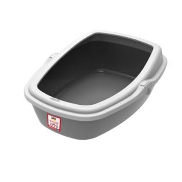 Imagem de Bandeja Sanitária Plast Pet King Cinza para Gatos - G