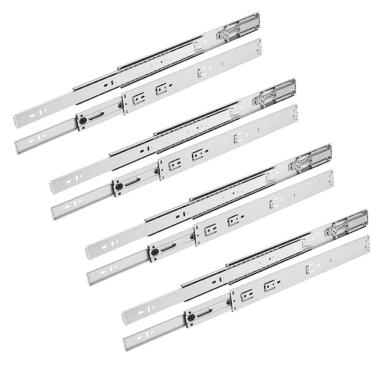 Imagem de 8 corrediças telescópicas 40cm gaveta trilho zincada 4 pares