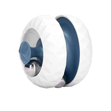 Imagem de Zhjvihx Enigma Giratório da Trilha da Bola, Engraçado Ergonômico Alívio do Estresse Infinito Girando Trilha Bola Seguro Portátil Bonito para Adulto para Casa (Branco)