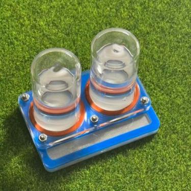 Imagem de Alimentador de água Arylic Ant Farm com torres duplas, alimentador de água de grande capacidade, tubo de ensaio de vidro de recarga fácil, sistema de hidratação para colônia de formigas, répteis